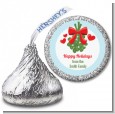 Mistletoe - Hershey Kiss Christmas Sticker Labels thumbnail
