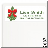 Mistletoe - Christmas Return Address Labels