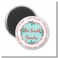 Mistletoe Wreath - Personalized Christmas Magnet Favors thumbnail