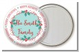 Mistletoe Wreath - Personalized Christmas Pocket Mirror Favors thumbnail