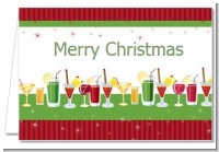 Holiday Cocktails - Christmas Thank You Cards