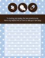 Modern Baby Boy Blue Polka Dots - Baby Shower Notes of Advice thumbnail