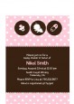 Modern Baby Girl Pink Polka Dots - Baby Shower Petite Invitations thumbnail