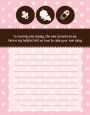 Modern Baby Girl Pink Polka Dots - Baby Shower Notes of Advice thumbnail