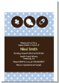 Modern Baby Green Polka Dots - Baby Shower Petite Invitations