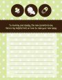 Modern Baby Green Polka Dots - Baby Shower Notes of Advice thumbnail