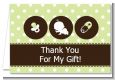 Modern Baby Green Polka Dots - Baby Shower Thank You Cards thumbnail