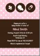 Modern Baby Girl Pink Polka Dots - Baby Shower Invitations thumbnail