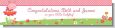 Modern Ladybug Pink - Personalized Birthday Party Banners thumbnail