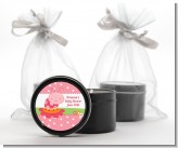 Modern Ladybug Pink - Birthday Party Black Candle Tin Favors