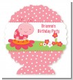 Modern Ladybug Pink - Personalized Birthday Party Centerpiece Stand thumbnail