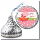 Modern Ladybug Pink - Hershey Kiss Birthday Party Sticker Labels