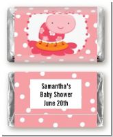 Modern Ladybug Pink - Personalized Birthday Party Mini Candy Bar Wrappers