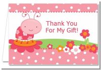 Modern Ladybug Pink - Birthday Party Thank You Cards