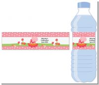 Modern Ladybug Pink - Personalized Birthday Party Water Bottle Labels