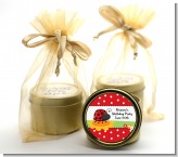 Modern Ladybug Red - Birthday Party Gold Tin Candle Favors