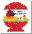 Modern Ladybug Red - Personalized Baby Shower Centerpiece Stand thumbnail