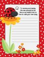 Modern Ladybug Red - Baby Shower Notes of Advice thumbnail
