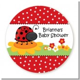 Modern Ladybug Red - Personalized Baby Shower Table Confetti