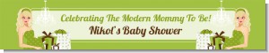 Modern Mommy Crib Neutral - Personalized Baby Shower Banners