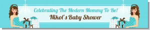 Modern Mommy Crib It's A Boy - Personalized Baby Shower Banners