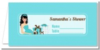 Modern Mommy Crib It's A Boy - Personalized Baby Shower Place Cards