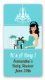 Modern Mommy Crib It's A Boy - Custom Rectangle Baby Shower Sticker/Labels thumbnail
