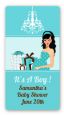 Modern Mommy Crib It's A Boy - Custom Rectangle Baby Shower Sticker/Labels thumbnail