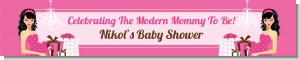 Modern Mommy Crib It's A Girl - Personalized Baby Shower Banners