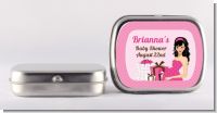 Modern Mommy Crib It's A Girl - Personalized Baby Shower Mint Tins