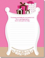 Modern Mommy Crib It's A Girl - Baby Shower Notes of Advice