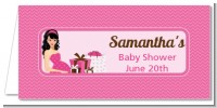 Modern Mommy Crib It's A Girl - Personalized Baby Shower Place Cards