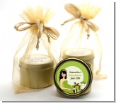 Modern Mommy Crib Neutral - Baby Shower Gold Tin Candle Favors