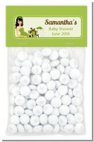 Modern Mommy Crib Neutral - Custom Baby Shower Treat Bag Topper