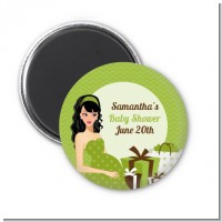 Modern Mommy Crib Neutral - Personalized Baby Shower Magnet Favors