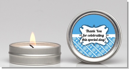 Modern Thatch Blue -  Candle Favors