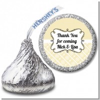 Modern Thatch Cream - Hershey Kiss Sticker Labels