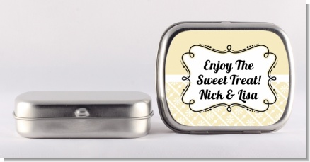 Modern Thatch Cream - Personalized  Mint Tins