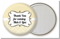 Modern Thatch Cream - Personalized Pocket Mirror Favors