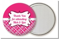 Modern Thatch Fuschia - Personalized Pocket Mirror Favors