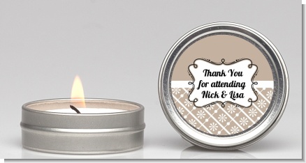 Modern Thatch Latte -  Candle Favors