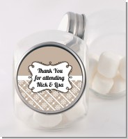 Modern Thatch Latte - Personalized Candy Jar