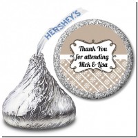 Modern Thatch Latte - Hershey Kiss Sticker Labels