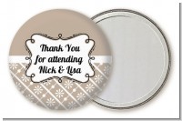 Modern Thatch Latte - Personalized Pocket Mirror Favors