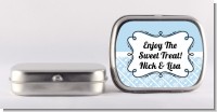 Modern Thatch Light Blue - Personalized Mint Tins