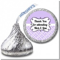 Modern Thatch Lilac - Hershey Kiss Sticker Labels