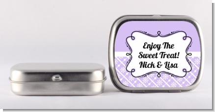 Modern Thatch Lilac - Personalized  Mint Tins