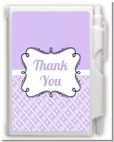 Modern Thatch Lilac - Personalized Notebook Favor