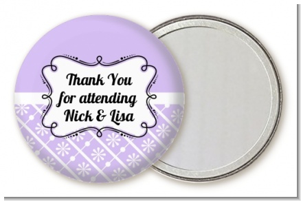 Modern Thatch Lilac - Personalized  Pocket Mirror Favors