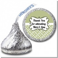 Modern Thatch Olive - Hershey Kiss Sticker Labels